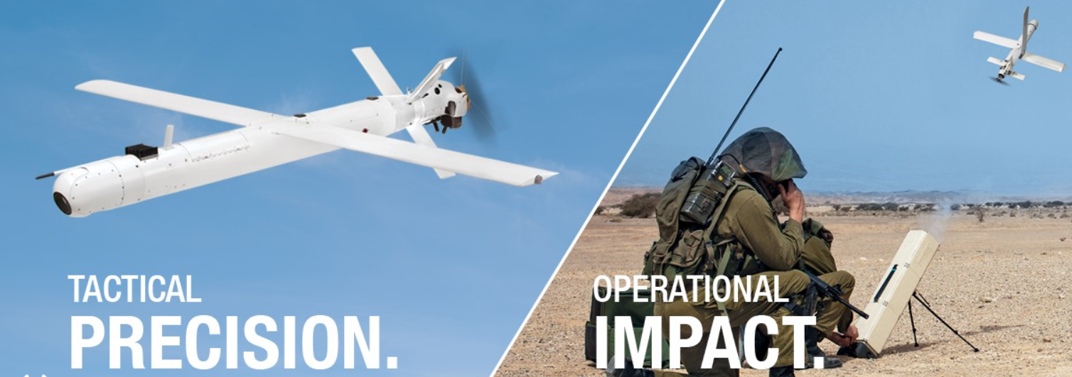 Promotional photograph of a UVision unmanned aerial vehicle